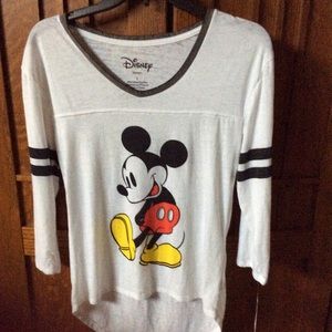 Disney, Mickey Mouse, 3/4 sleeve Shirt, Small, NWT